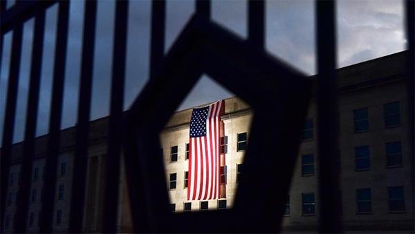 U.S. Pentagon, American flag